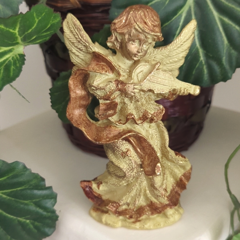 International Bazaar vintage golden angel.